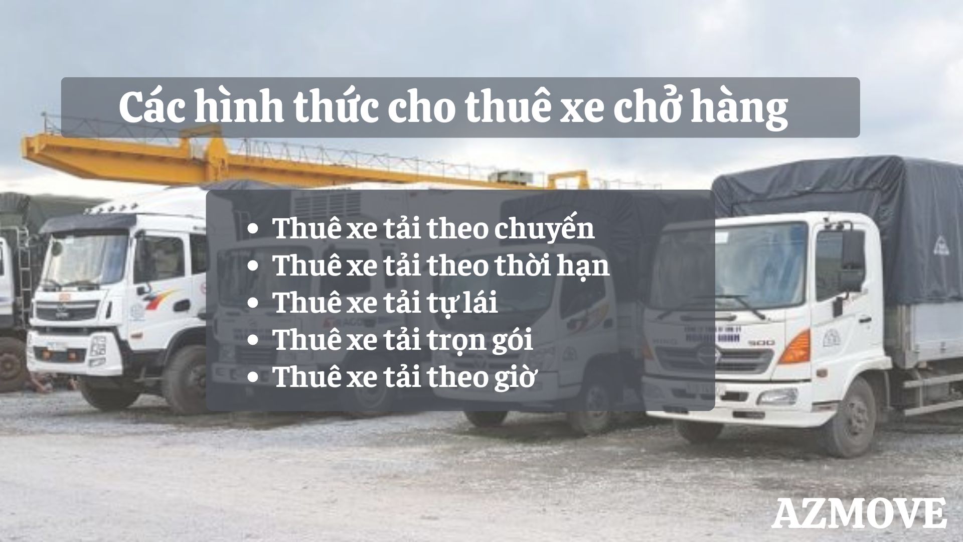 Đa dạng xe tải chở hàng cho bạn lựa chọn